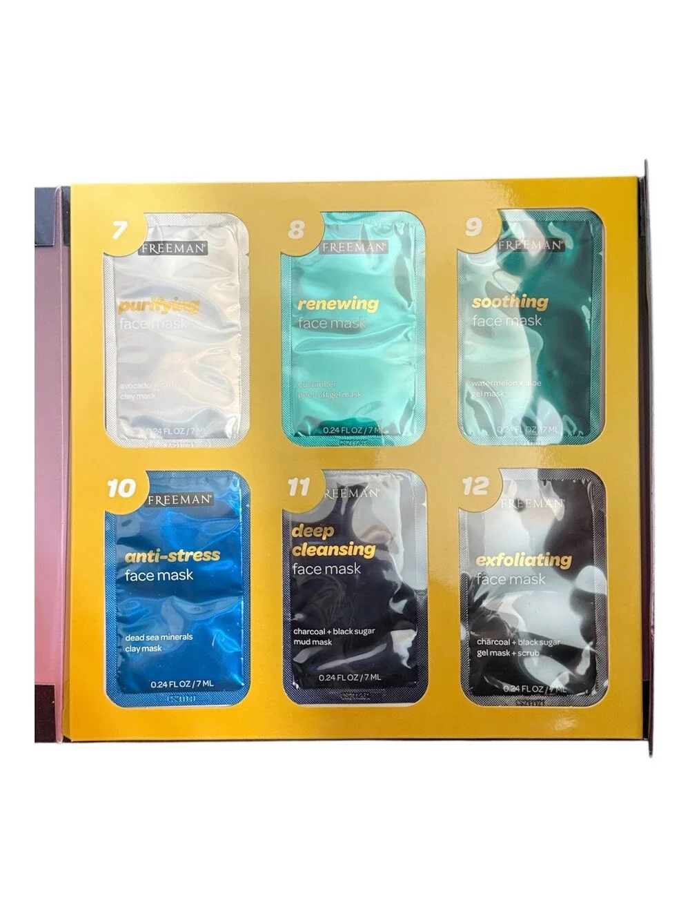 Freeman 12 Days Of Dreamy Skin 12 Sachets Of Different Face Masks NEW FREE SHIP